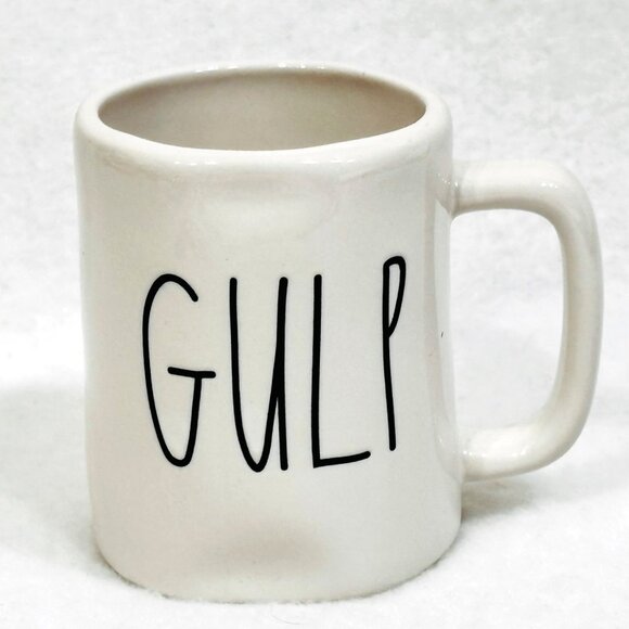 Rae Dunn 3 Ceramic Mini Coffee Demi Espresso Cups: Sip/Drink/Gulp - Picture 6 of 9